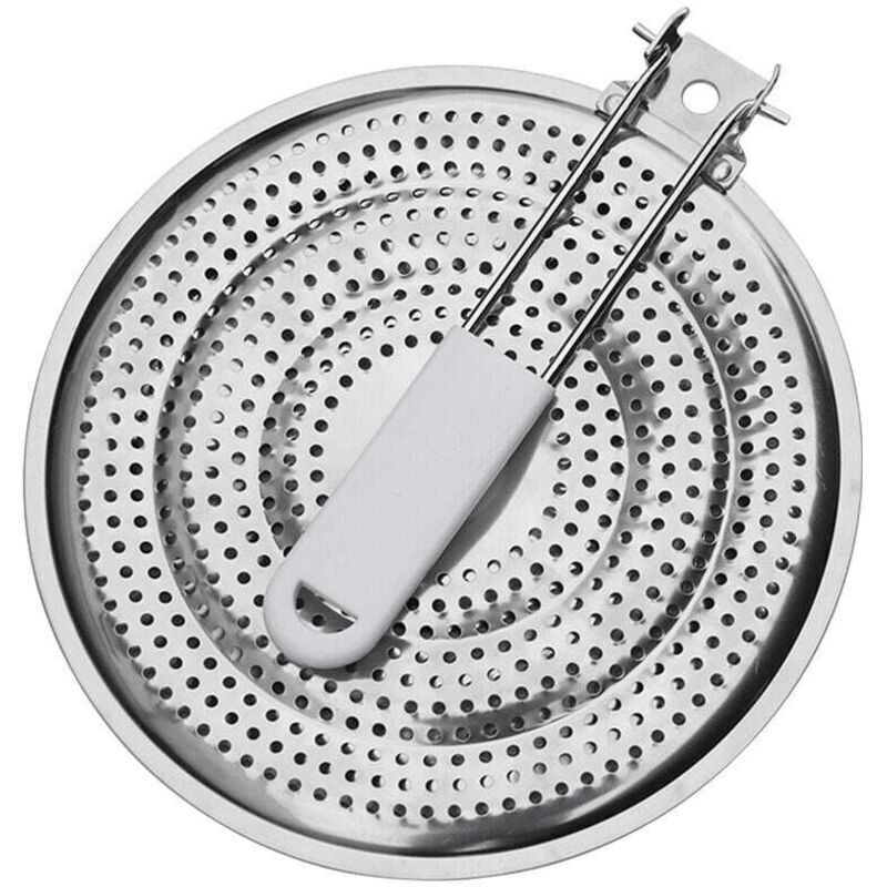 1 heat diffuser, stainless steel, 21 cm, gas hob, even heat distribution, domestic kitchen