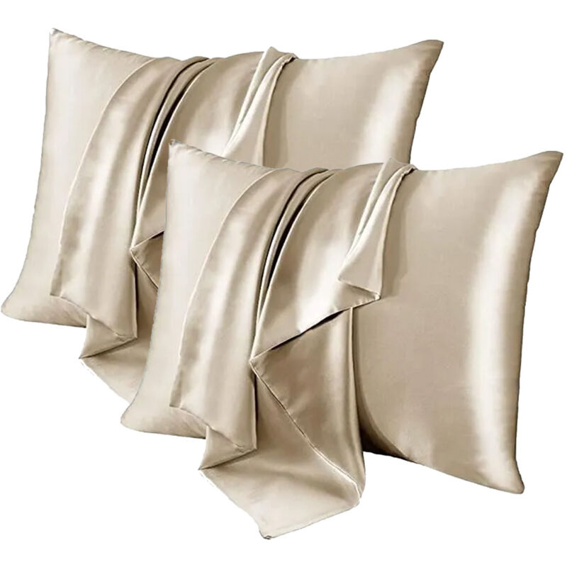 1 natural mulberry silk pillowcase, 48x74 cm, maximum softness for sensitive skin and fragile hair, for everyday use
