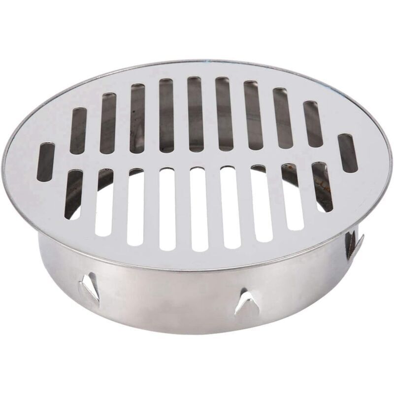 1 piece round floor drain, 304 stainless steel, 160 mm flat opening, anti-blocking for balconies and outdoor courtyards