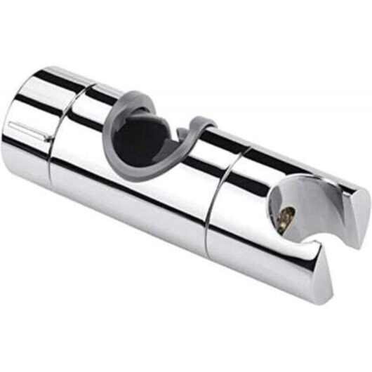 1-piece shower holder, universal silver shower head holder, suitable for shower rods from 18 to 25 mm, made of sturdy ABS, thickened and improved