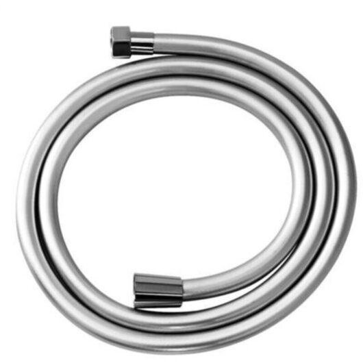 1.2m Flexible Bathroom Shower Hose, Anti-Kink Shower Hose, Glossy Finish, Universal 1/2" Threaded Fitting, Chrome