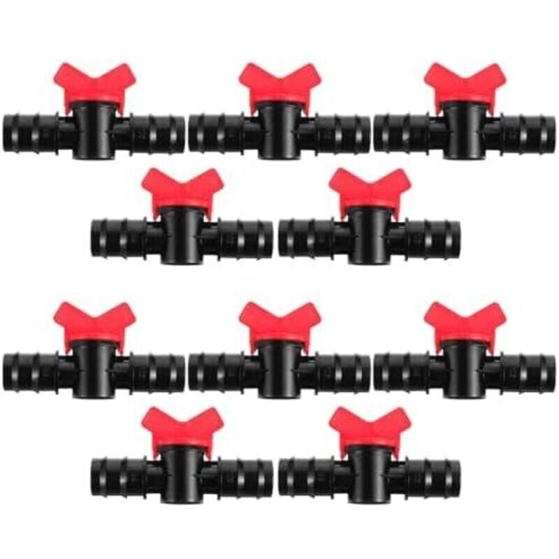 10 Pieces Straight Capillary Valve, Watering Valve, Plastic Irrigation Valve, Hose Accessories, Irrigation Fittings, Drip Irrigation Valve