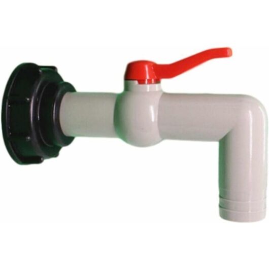 1000L Plastic Tap Fitting, 60mm Large Thread Drain Tank Adapter for Garden Tap, 20/25/32mm Export (32mm)