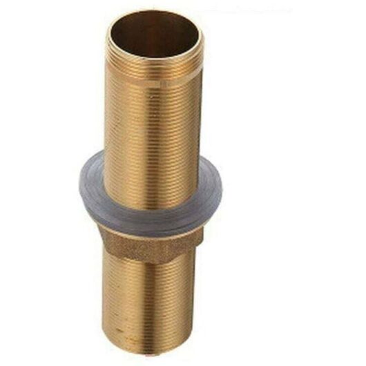 100mm Single Hole Threaded Stem Tap Fittings Nipple Lock Nut Kit Extension Threaded Pipe Hardware Part (M32 x 100 mm)