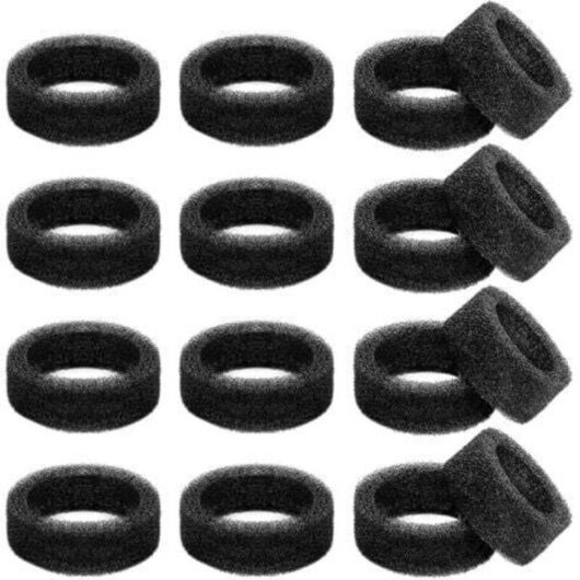 16-Pack Cat Flower Fountain Filters, One 3.2L Stainless Steel Cat Foam Sponge