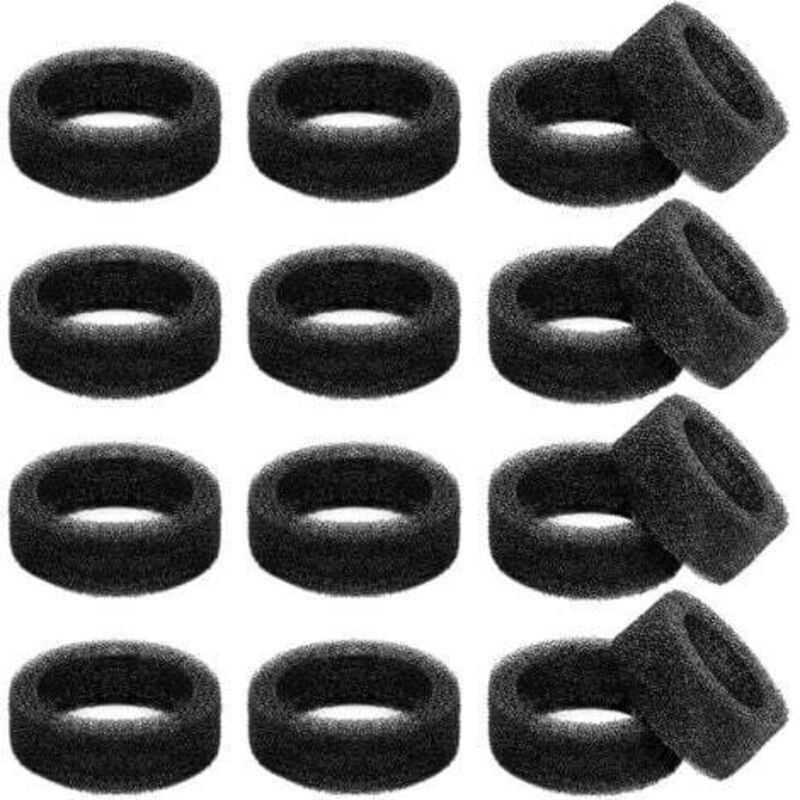16-Pack Cat Flower Fountain Filters, One 3.2L Stainless Steel Cat Foam Sponge