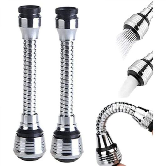 2-piece 360-degree kitchen filter set, faucet shower extension, two-mode adjustable kitchen sink faucet nozzle, suitable for kitchen sinks and