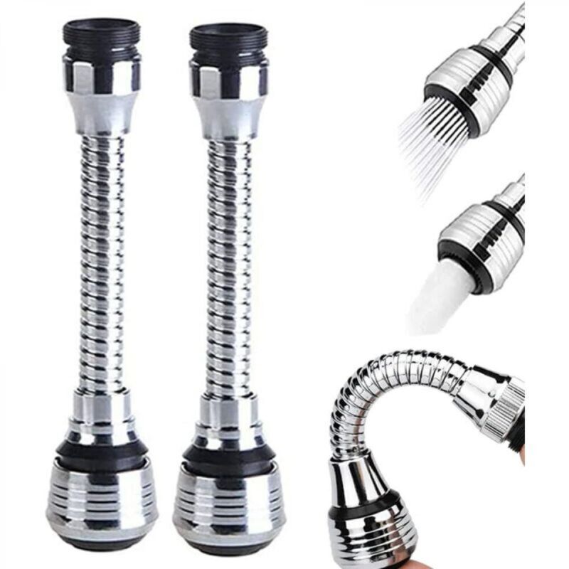 2-piece 360-degree kitchen filter set, faucet shower extension, two-mode adjustable kitchen sink faucet nozzle, suitable for kitchen sinks and