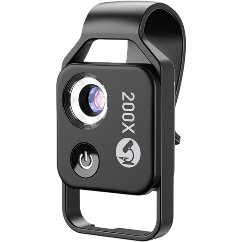 200X microscope, built-in LED light, portable magnifying lens, high-definition magnifying identification text, and toys
