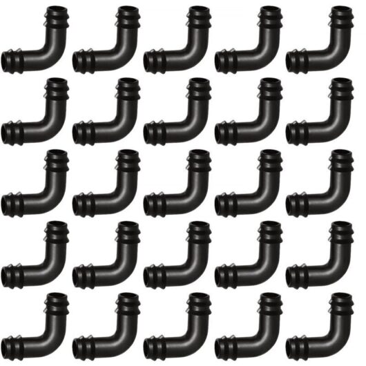 25 Pieces 16mm Pipe Connectors, Plastic Barbed Pipe Connector, Irrigation Fitting, Barbed Pipe Connectors for Irrigation System, Elbow