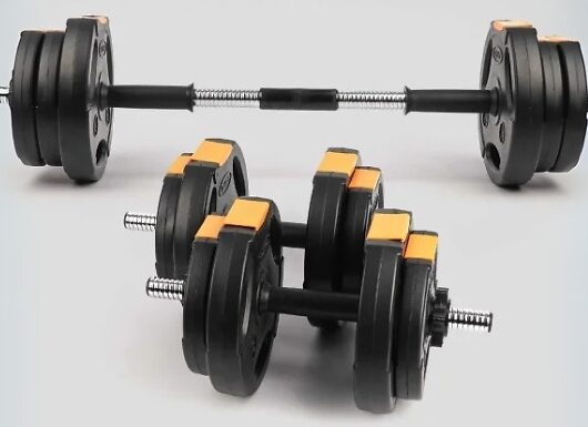 3-in-1 Adjustable Dumbbell Weight Set - Up To 15KG!
