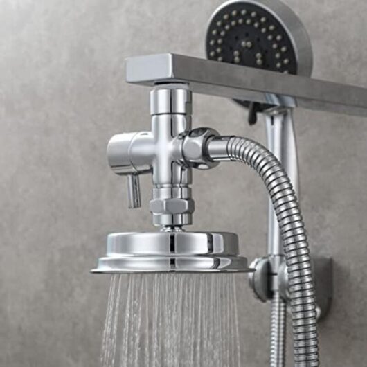 3-way solid brass valve G1/2" Shower Head Shower Components Universal Fitting Chrome DSF007