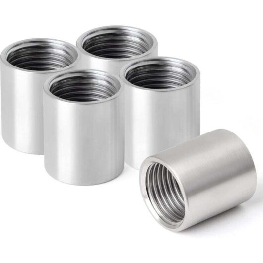 3/4" Straight female threaded stainless steel fitting, 304 stainless steel straight connectors, female pipe fittings, 5pcs (DN20)