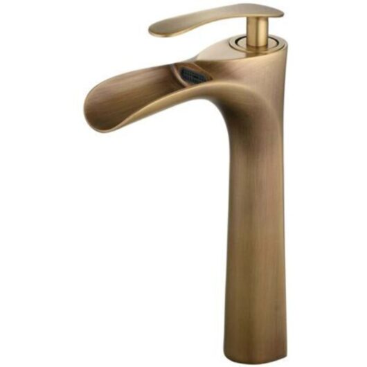 Bathroom Faucet for Sinks Antique Brass Tall Basin Faucet Mixer Tap