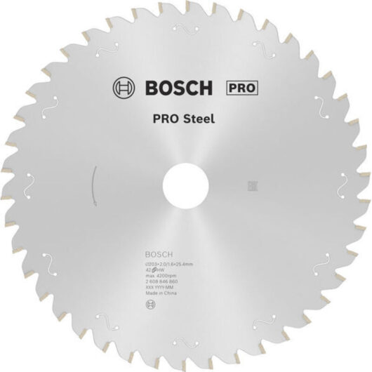 Bosch Circular Saw Blades PRO Steel Circular Saw Blade 203 x 25.4 mm 2608846860