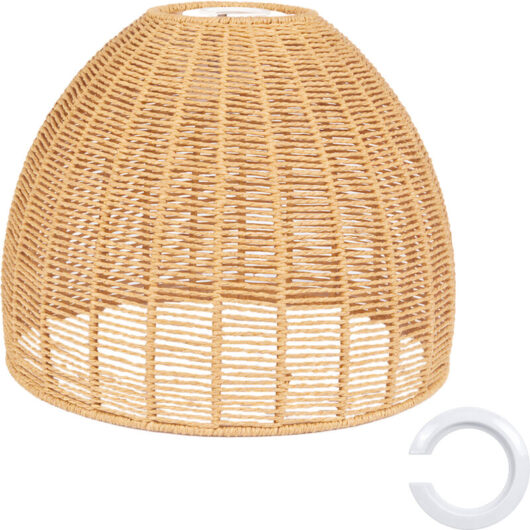 Emitto Ceiling Light Shade Pendant Woven Lampshade Natural Lightshade Easy Fit