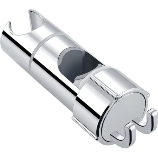 [NEVER USED] 360 Degree Adjustable Shower Bracket, ABS Shower Head Holder, Shower Head Bracket, Fits 16-27mm Cylindrical Shower Rods, Easy to Install