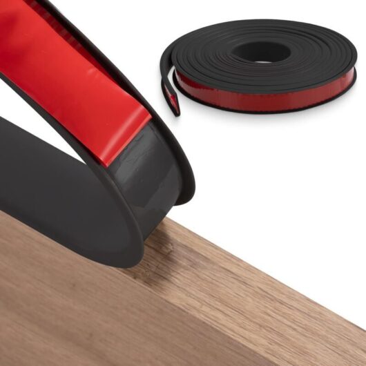 [NEVER USED] Flexible U-Shaped Furniture Edge Banding 12mm x 5m, TPE Self Adhesive Veneer Edging Strip DIY Furniture Edge Trim for Chairs Shelves