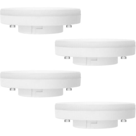 [NEVER USED] GX53 LED bulb, 7 W, cool white 6000 K, non-dimmable, equivalent to 50 W halogen, GX53 LED spot bulb for cabinets, display cases, 180°,