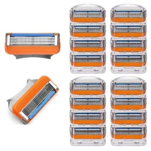 [NEVER USED] Pack of 16 men's razors with Fusion 5 compatible blade