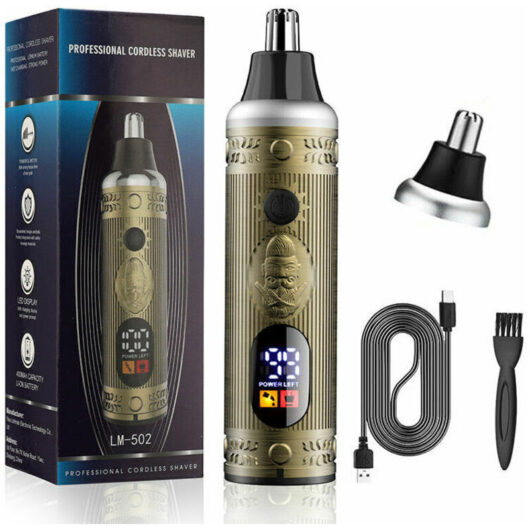 [NEVER USED] Rechargeable Ear and Nose Hair Trimmer for Men