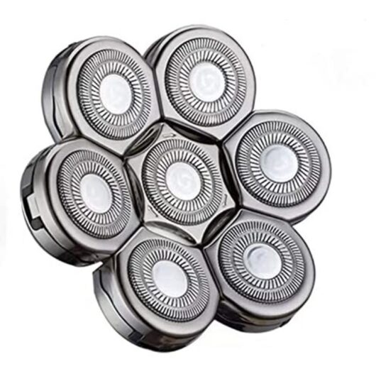 [NEVER USED] Shaver Heads, Electric Shaver Floating Beard 7 Heads for Men with Clean Shaving, Universal Double Ring Blade Shaving Replacement Durable