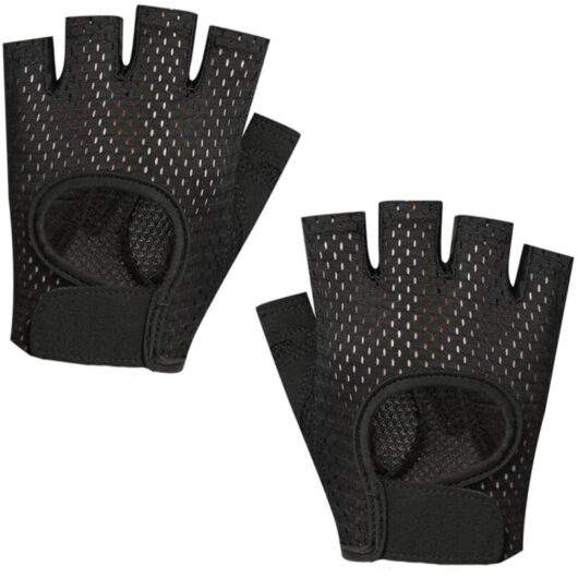 Weightlifting gloves for men and women, lightweight and breathable with padding, fingerless pole dancing gloves