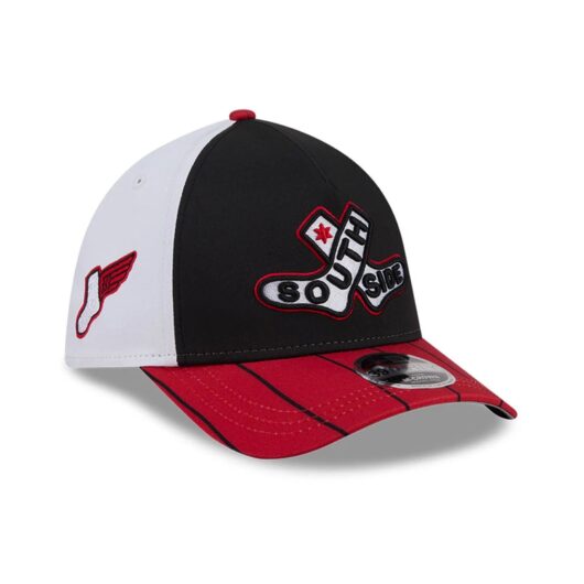 White Sox MLB City Connect Black 39THIRTY M-Crown A-Frame Stretch Fit Cap New Era Cap adult unisex