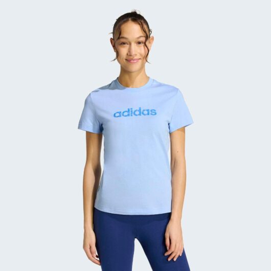 Women's Cotton Fitness T-shirt - Light Blue
