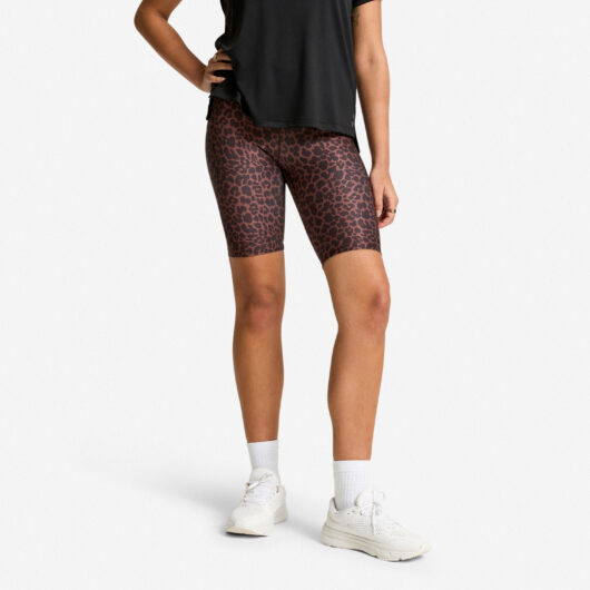Women's Stretchy Fitness Cycling Shorts - Brown