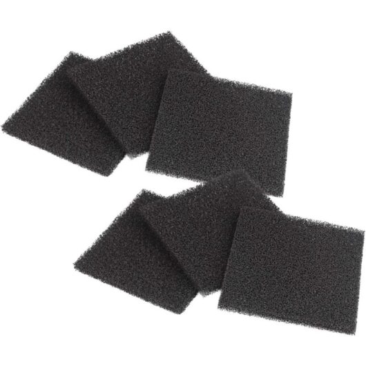 vhbw 6x Activated Carbon Filter compatible with Toolcraft TO-6808344 Extraction System, Filter System - 12.6 x 12.5 cm
