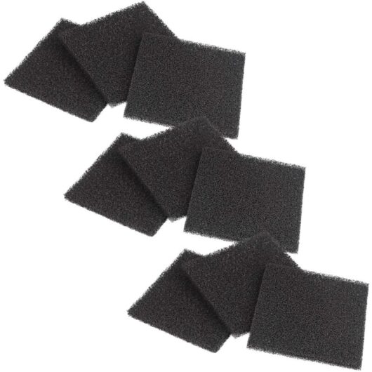 vhbw 9x Activated Carbon Filter Replacement for Toolcraft A0-61, TO-6851487 for Extraction System, Filter System - 12.6 x 12.5 cm
