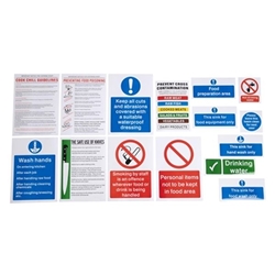 Vogue Food Preparation Sign Pack