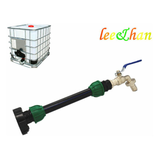 Wddnaot - Extension tap connector for ibc rainwater tank 1000 liters, S60X6 60mm connector, with tap connector and gasket, useful for filling a