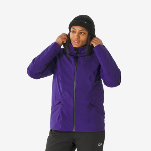 Women's Warm And Waterproof Ski And Snowboard Jacket - Jkt 500 Purple