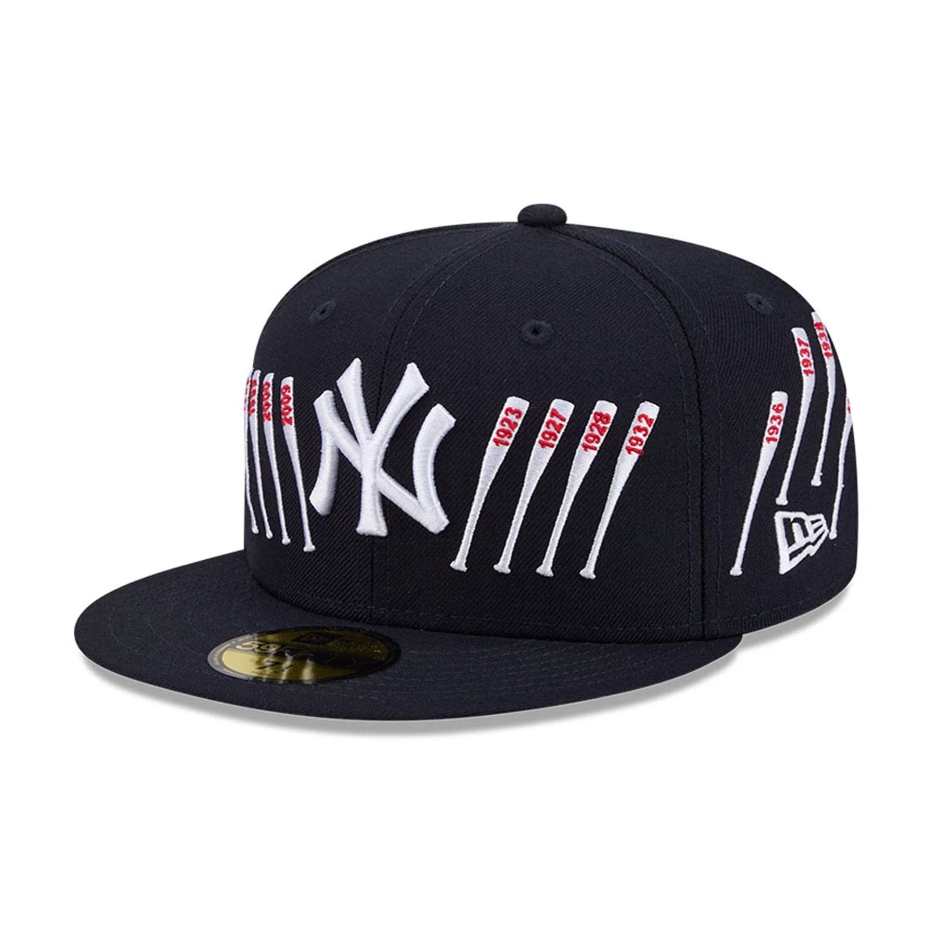 Yankees MLB X Spike Lee Baseball Bats Navy 59FIFTY Fitted Cap New Era Cap adult unisex